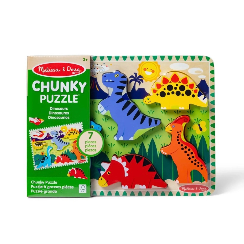 Melissa and Dough Chunky Puzzle- Dinosaur